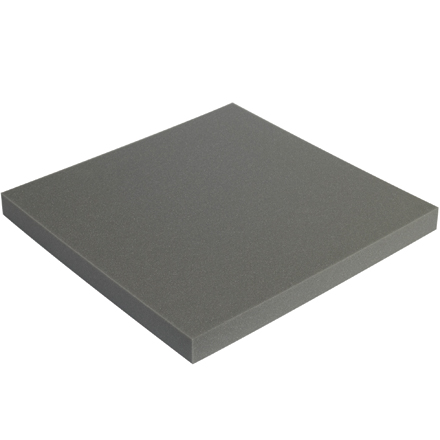 2 x 12 x 12" Charcoal Cloud Foam Sheets