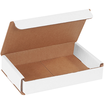 6 x 4 x 1" White Corrugated Mailers