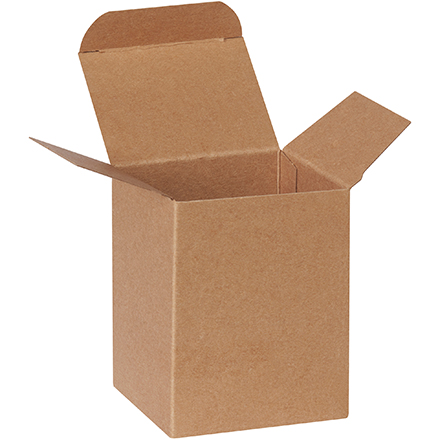 3 x 2 <span class='fraction'>1/2</span> x 4" Kraft Reverse Tuck Folding Cartons